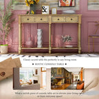 Console Table Sofa Table with Two Storage Drawers
