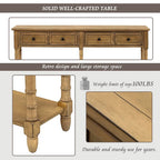 Console Table Sofa Table with Two Storage Drawers
