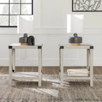 Middlebrook Kujawa 18-inch X-side Accent Table (Set of 2)