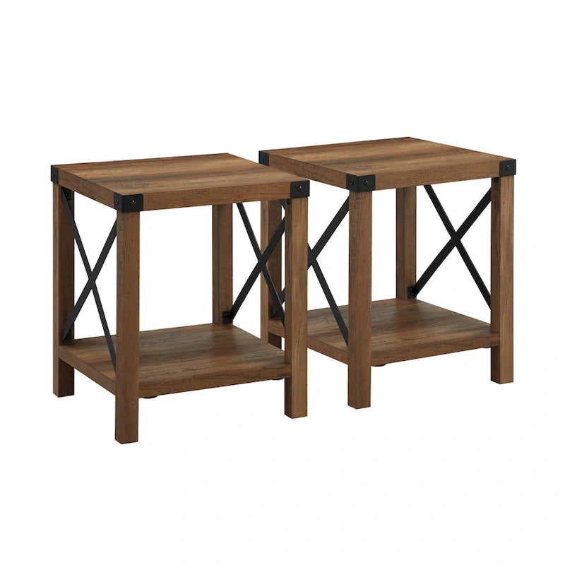 Middlebrook Kujawa 18-inch X-side Accent Table (Set of 2)