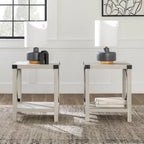 Middlebrook Kujawa 18-inch X-side Accent Table (Set of 2)