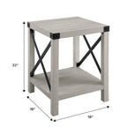 Middlebrook Kujawa 18-inch X-side Accent Table (Set of 2)