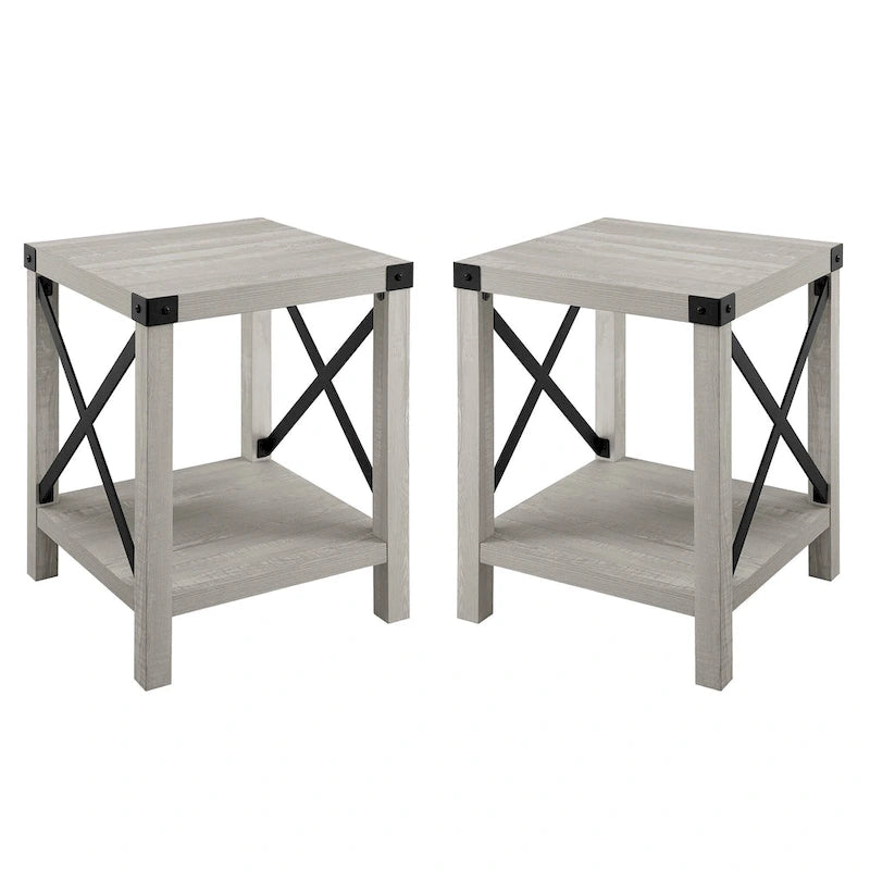 Middlebrook Kujawa 18-inch X-side Accent Table (Set of 2)