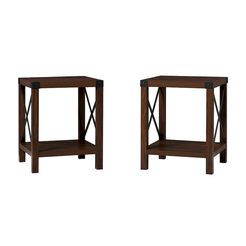 Middlebrook Kujawa 18-inch X-side Accent Table (Set of 2)