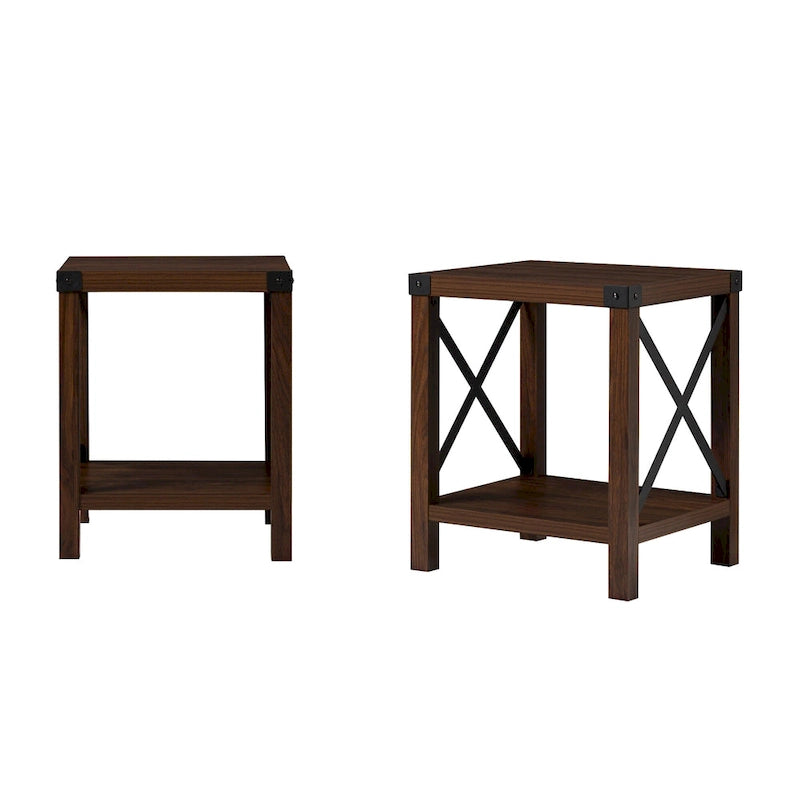 Middlebrook Kujawa 18-inch X-side Accent Table (Set of 2)