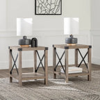 Middlebrook Kujawa 18-inch X-side Accent Table (Set of 2)