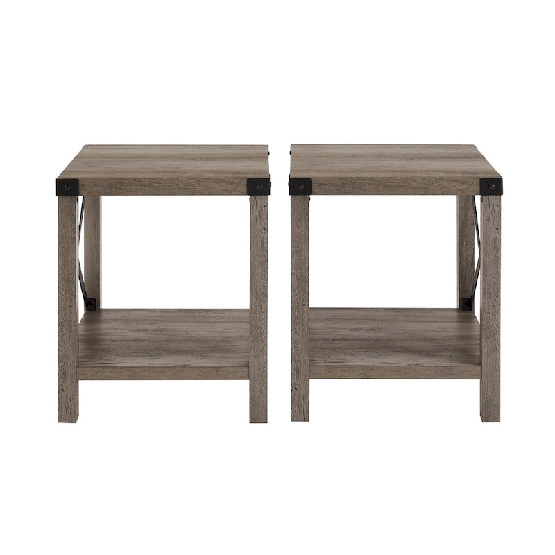 Middlebrook Kujawa 18-inch X-side Accent Table (Set of 2)