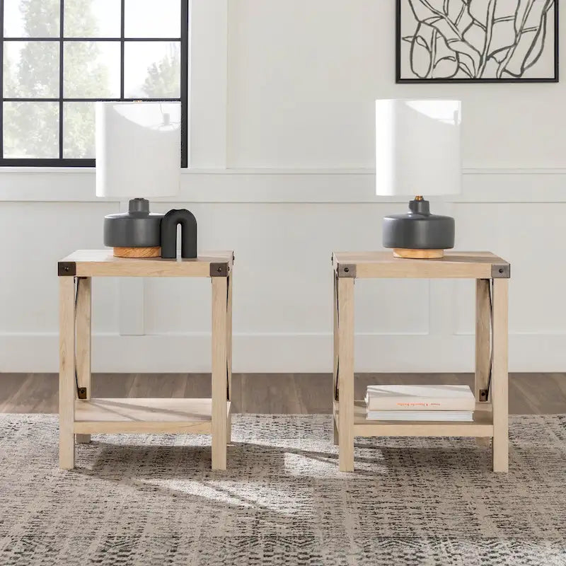 Middlebrook Kujawa 18-inch X-side Accent Table (Set of 2)