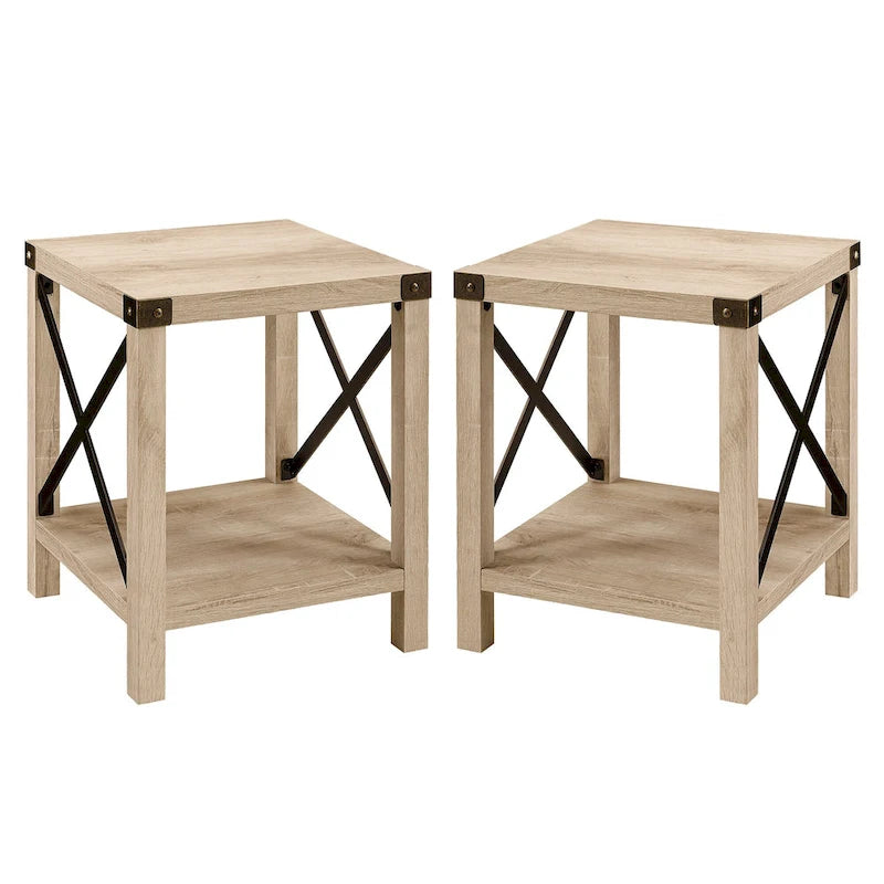 Middlebrook Kujawa 18-inch X-side Accent Table (Set of 2)