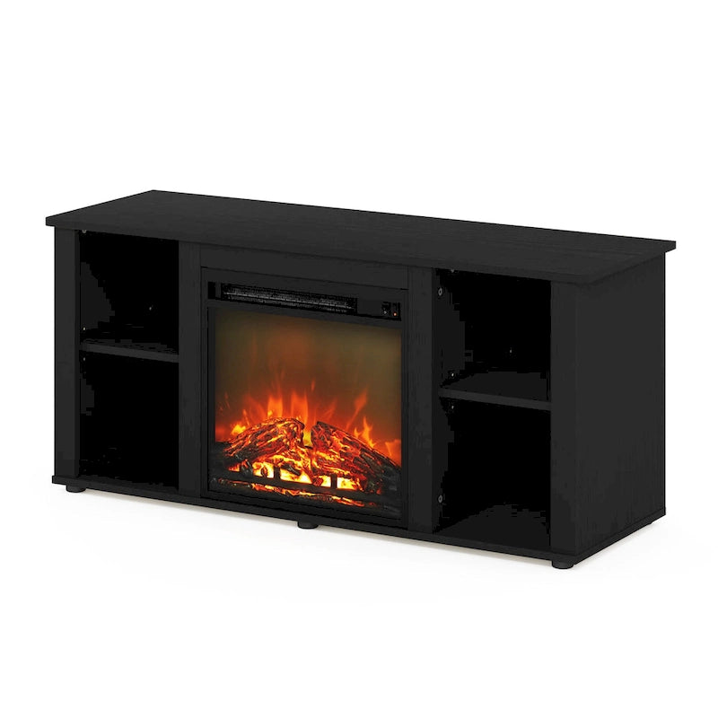 Furinno Jensen TV Stand with Fireplace