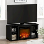 Furinno Jensen TV Stand with Fireplace