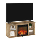 Furinno Jensen TV Stand with Fireplace