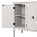 Entryway Living Room Bedroom Storage Cabinet with Adjustable Shelf
