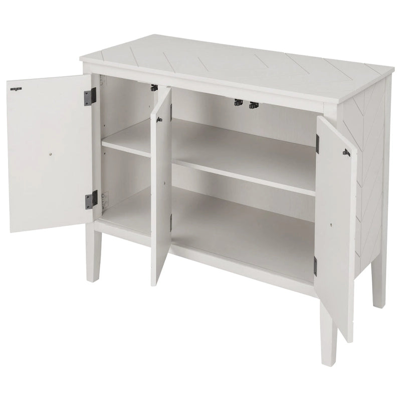 Entryway Living Room Bedroom Storage Cabinet with Adjustable Shelf