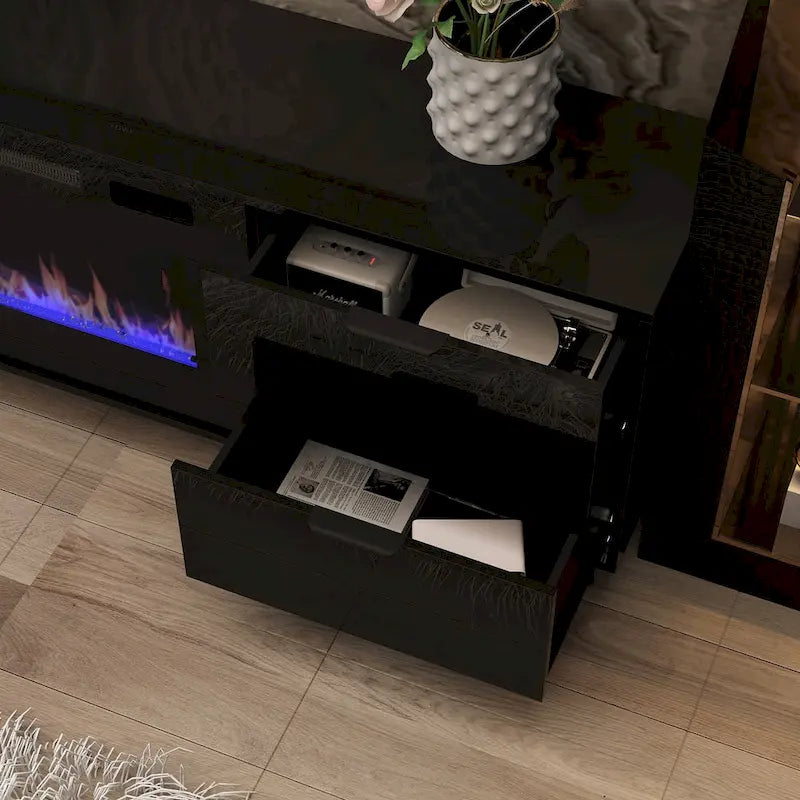Electric Fireplace TV Stand Entertainment Center Remote Control