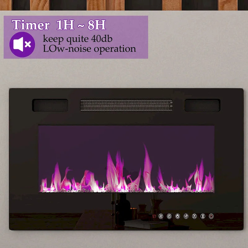 Electric Fireplace TV Stand Entertainment Center Remote Control