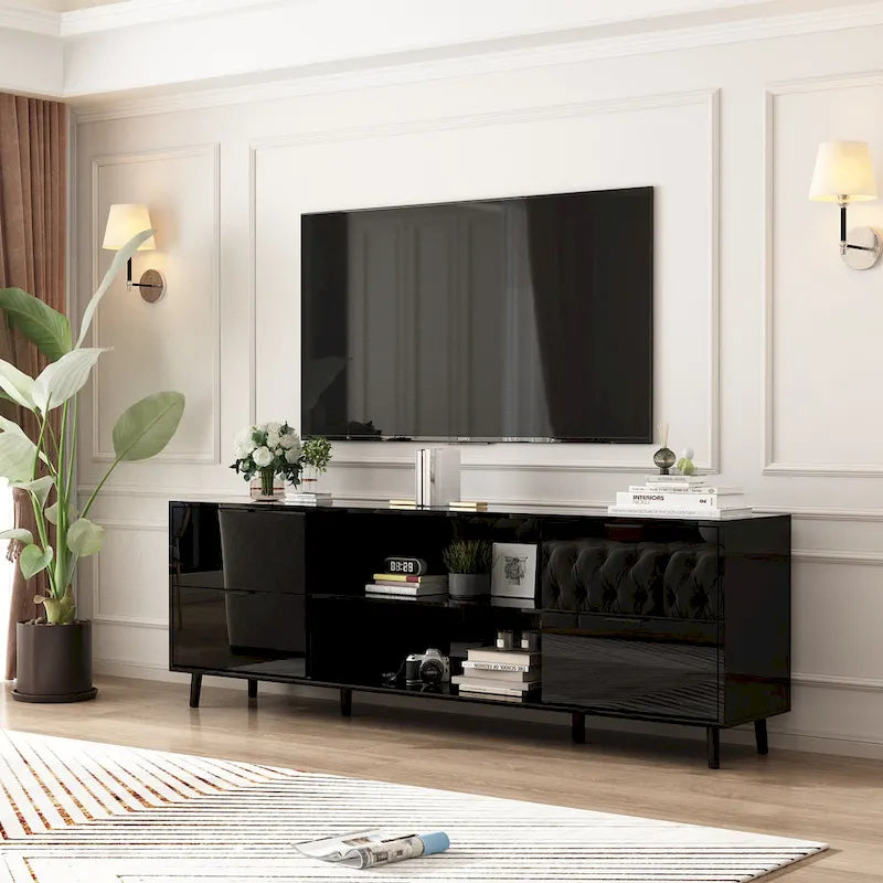 Electric Fireplace TV Stand Entertainment Center Remote Control