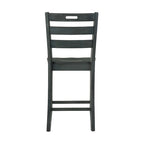 Rangel Rustic Wood Ladder Back Counter Height Chairs by Furniture of America (Set of 2)