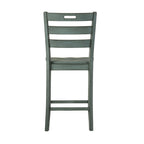 Rangel Rustic Wood Ladder Back Counter Height Chairs by Furniture of America (Set of 2)