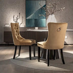 Velvet Upholstered Dining Chair 2-Pcs Set