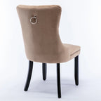 Velvet Upholstered Dining Chair 2-Pcs Set
