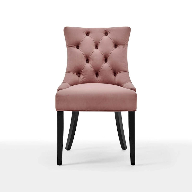 Silver Orchid Kornman Velvet Dining Side Chairs (Set of 2)