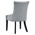 Silver Orchid Kornman Velvet Dining Side Chairs (Set of 2)