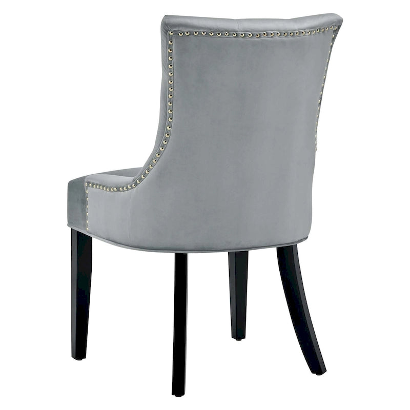 Silver Orchid Kornman Velvet Dining Side Chairs (Set of 2)