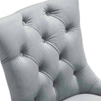 Silver Orchid Kornman Velvet Dining Side Chairs (Set of 2)