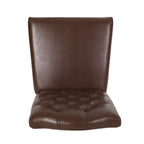 Harriet Contemporary Tufted Faux Leather Dining Chairs (Set of 2) by Christopher Knight Home - 21.50 L x 25.75 W x 41.50 H