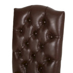 Harriet Contemporary Tufted Faux Leather Dining Chairs (Set of 2) by Christopher Knight Home - 21.50 L x 25.75 W x 41.50 H