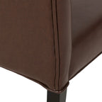 Harriet Contemporary Tufted Faux Leather Dining Chairs (Set of 2) by Christopher Knight Home - 21.50 L x 25.75 W x 41.50 H
