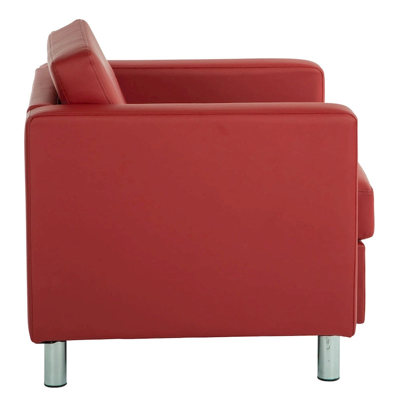 Pacific Arm Accent Chair with Chrome Legs