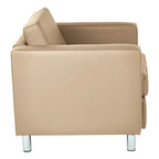 Pacific Arm Accent Chair with Chrome Legs