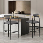 Elmore Fabric and Iron 30 Inch Barstools (Set of 2) by Christopher Knight Home