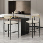 Elmore Fabric and Iron 30 Inch Barstools (Set of 2) by Christopher Knight Home
