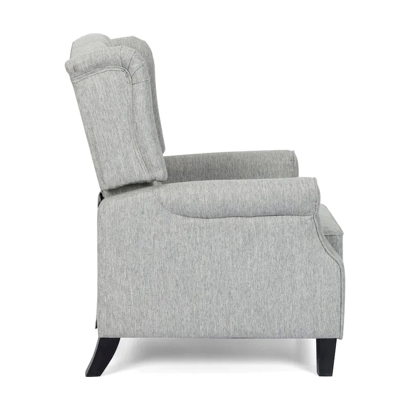 Wellscross Contemporary Tufted Fabric Push Back Recliner by Christopher Knight Home
