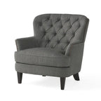 Tafton Tufted Club Chair with Ottoman by Christopher Knight Home