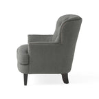Tafton Tufted Club Chair with Ottoman by Christopher Knight Home