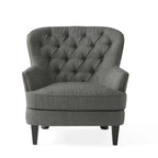 Tafton Tufted Club Chair with Ottoman by Christopher Knight Home