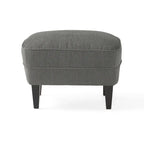 Tafton Tufted Club Chair with Ottoman by Christopher Knight Home