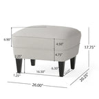 Tafton Tufted Club Chair with Ottoman by Christopher Knight Home