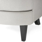 Tafton Tufted Club Chair with Ottoman by Christopher Knight Home