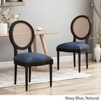 Govan Wooden Dining Chairs with Cushions (Set of 2) by Christopher Knight Home