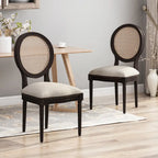 Govan Wooden Dining Chairs with Cushions (Set of 2) by Christopher Knight Home