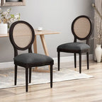 Govan Wooden Dining Chairs with Cushions (Set of 2) by Christopher Knight Home