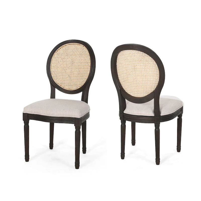 Govan Wooden Dining Chairs with Cushions (Set of 2) by Christopher Knight Home