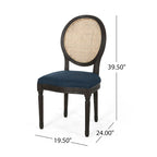 Govan Wooden Dining Chairs with Cushions (Set of 2) by Christopher Knight Home