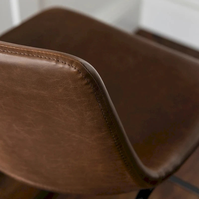 Middlebrook Prusiner 30-inch Faux Leather Bar Stool (Set of 2)