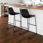 Middlebrook Prusiner 30-inch Faux Leather Bar Stool (Set of 2)